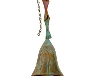 Mid Century Arcosanti Paolo Soleri Bronze Bell
