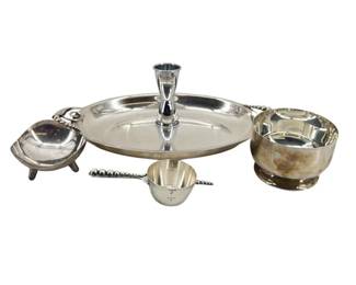 Mid Century Modern Silverplate Set
