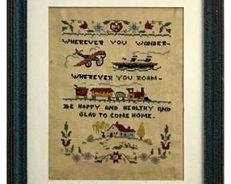 Vintage Cross Stitch Art

