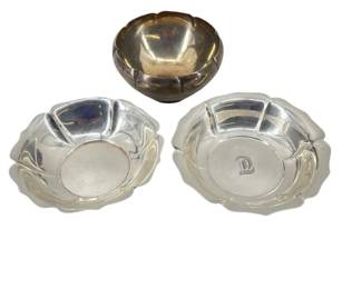 3 Sterling Silver Bowls
