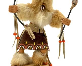 Signed Irene Valdez Wolf Kachina
