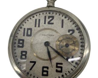 Vintage Waltham Silverode Pocket Watch
