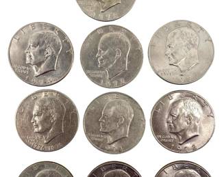 1971-1978 Eisenhower Dollar Coin Collection

