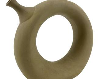 Signed Hartstone Mid-Century Circle Water Pitcher
