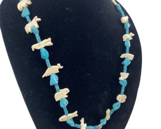 Vintage Native American Turquoise Necklace
