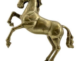 Vintage Brass Horse Sculpture
