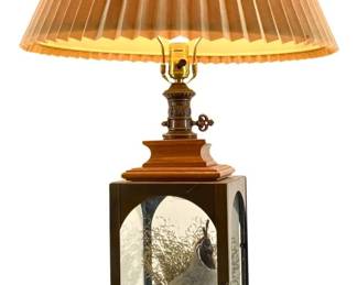 The Wildlife Collection Taxidermy Quail Lamp

