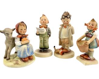 4pc TMK 2 Porcelain Hummel Figures
