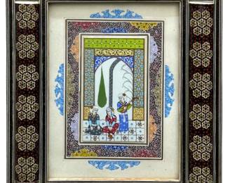 Vintage Persian Khatam Kari Art
