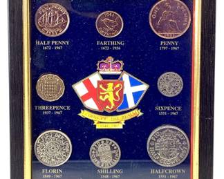 8pc Coins of the Realm 1548-1967 Coin Collection
