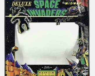 Vintage Midway Space Invaders Arcade Glass
