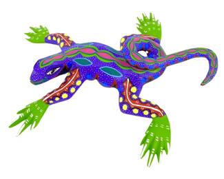 Signed Pedro Ramirez Oaxacan Folk Art Lizard

