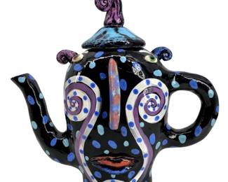 Ceramic Signed Garson Pakele Studio Pottery Teapot

