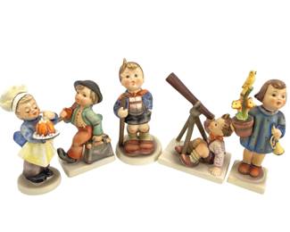 5pc TMK 3 Porcelain Hummel Figures
