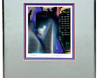 Signed Guy Siratt “Operator" Abstract Photograph
