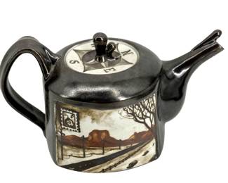 Artistic Signed Seth J. Rainville Ceramic Teapot
