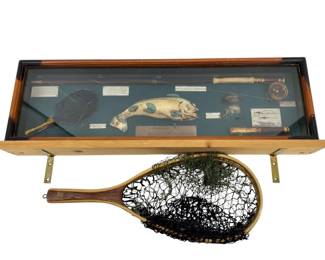 Vintage Fishing Memorabilia and Nets

