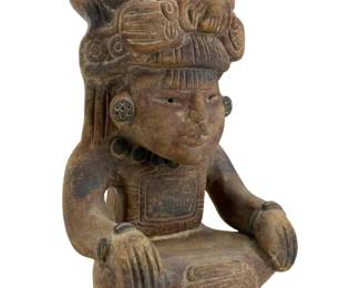 Pre-Columbian Aztec Style Mexican Clay Pottery
