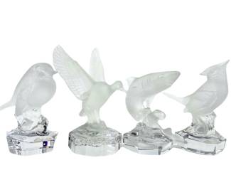4pc Goebel Crystal Figures
