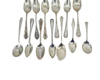 13pc Miscellaneous Sterling Silver Spoons
