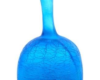 Crackled Art Glass Vase
