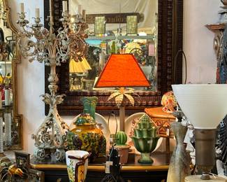 Pair of chunky British Colonial Mirrors