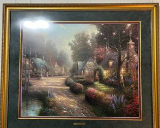 "Cobblestone Bridge" by Thomas Kinkade