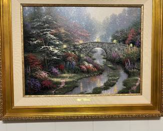 This artwork by Thomas Kinkade is titled "Still Water Bridge".
