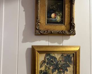 There is a lot of artwork throughout the house.