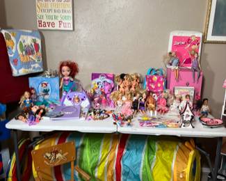 There are lots of Barbies just waiting for a new home.