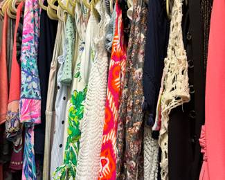 Lily Pulitzer clothing, lots of clothing and shoes