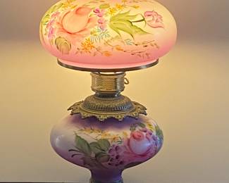 Vintage Parlor Hurricane Lamp