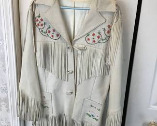 Vinatge Chris Line Deerskin Jacket:  Located at Checkout