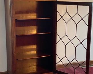 Vintage 3 Shelf Clawfoot Display Cabinet