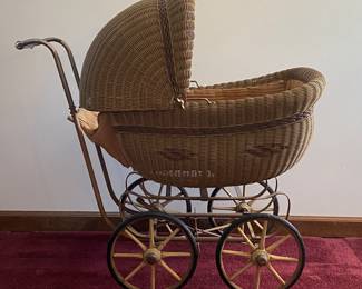 Vintage Wicker Buggy