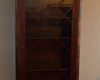 Vintage 3 Shelf Clawfoot Display Cabinet