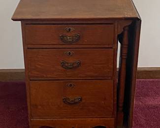 Vintage Oak Drop Leaf Desk