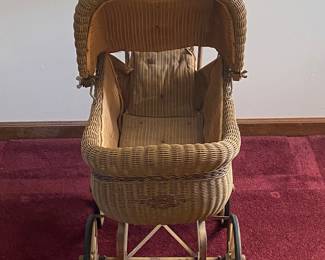 Vintage Wicker Buggy