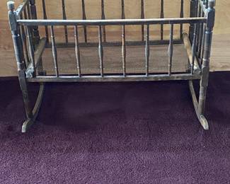 Vintage Wood Cradle