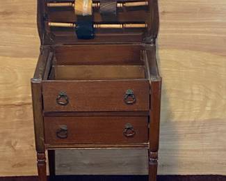 Vintage Sewing Box w/Fluted Legs
