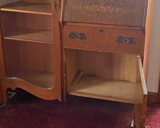 Vintage Secretary Desk w/Shelving