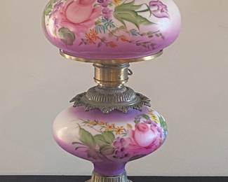 Vintage Parlor Hurricane Lamp