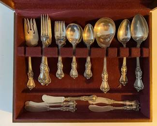 52 Piece Sterling Silver Set:  Located Behind Checkout