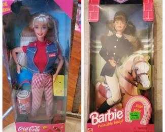 Coca -Cola Picnic Barbie 1998 (D); Horse Riding Barbie 1998 (D)