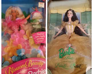 Blossom Beauty Barbie 1996 (U); Beauty and the Beast Barbie 1999 (U)