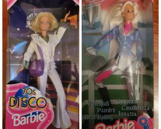70s Disco Barbie 1998 (D); Barbie Riding (foreign) 1994 (D)