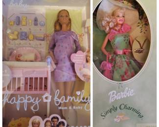 Happy Family Barbiie 2002 (U); Simply Charming Barbie 2006 (U)