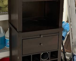 Wine cabinet also could use in bathroom for towels