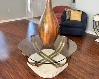 Large wooden vase