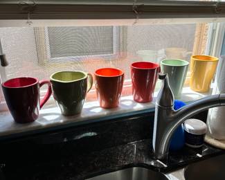 Assorted coffee mugs